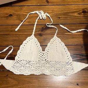 Knit bikini top!